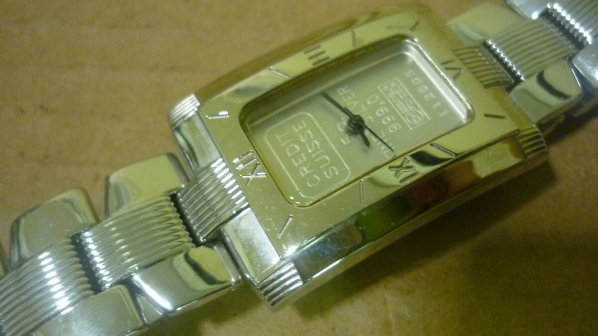 DORIS BLASER 3針腕時計　FineSilver文字盤_画像5