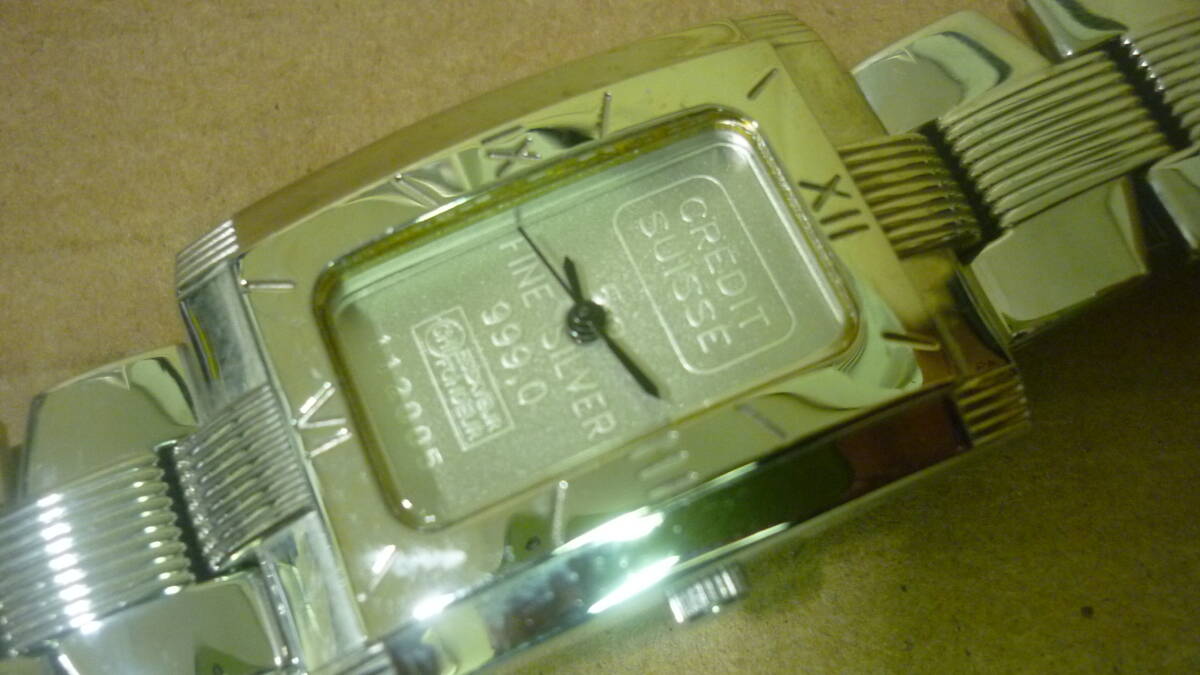 DORIS BLASER 3針腕時計　FineSilver文字盤_画像3