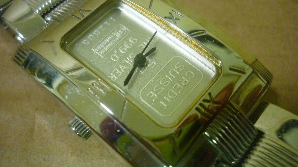 DORIS BLASER 3針腕時計　FineSilver文字盤_画像4