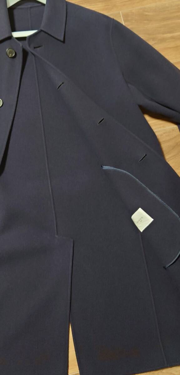 エディフィス　EDIFICE ステンカラーコート　L　ネイビー_画像5