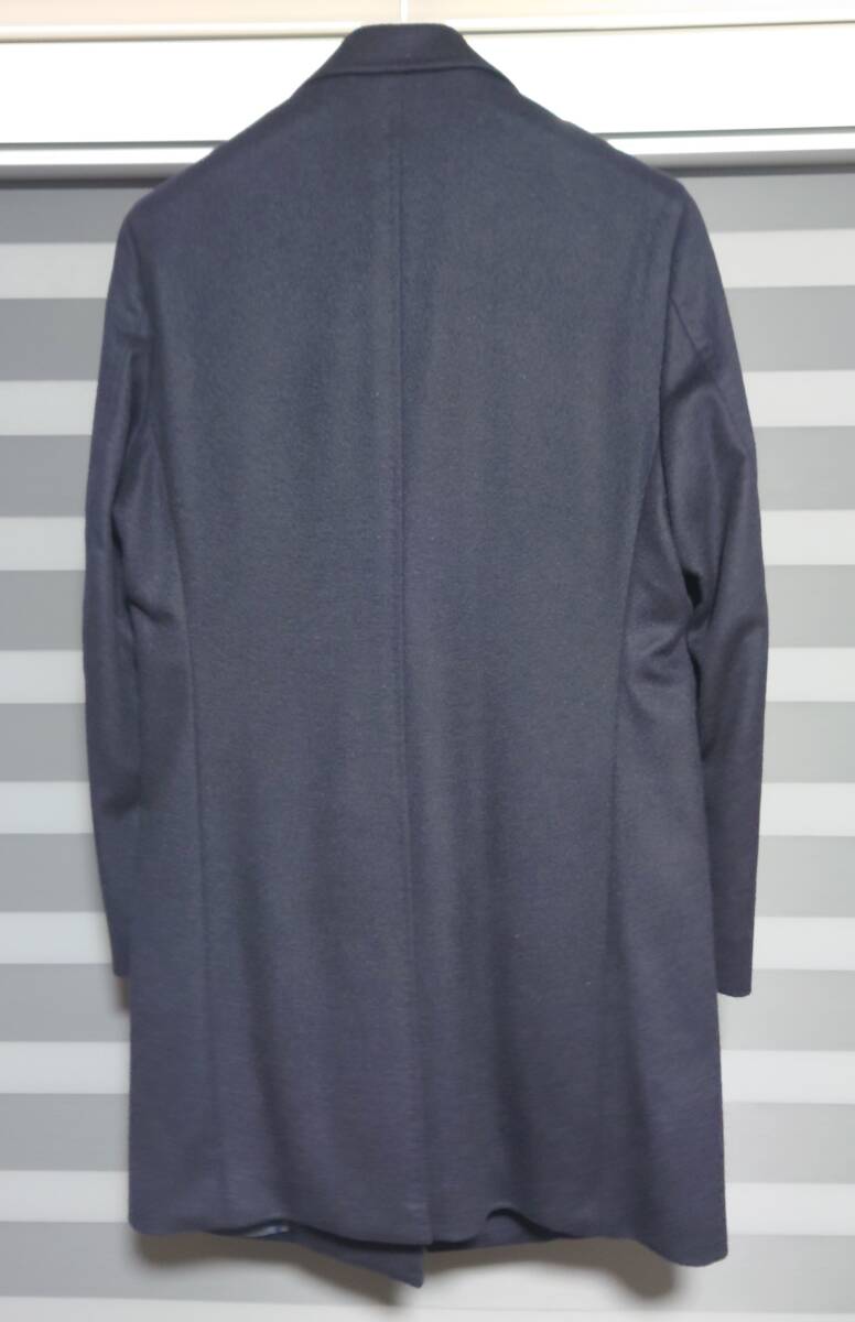 エディフィス　EDIFICE　チェスターコート ロングコート 　ビジネス　ネイビー　48_画像2