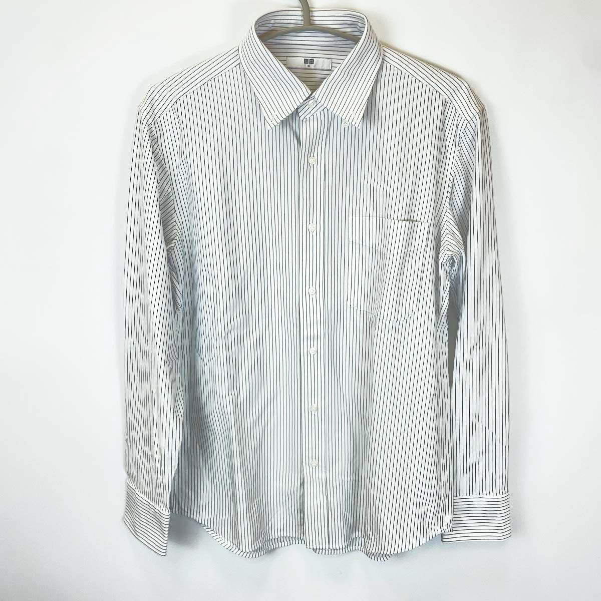 【中古】[3点セット] ユニクロ 感動ジャケット 311-455074 感動パンツ 321-463815 長袖 シャツ セットアップ M メンズ UNIQLO_画像5