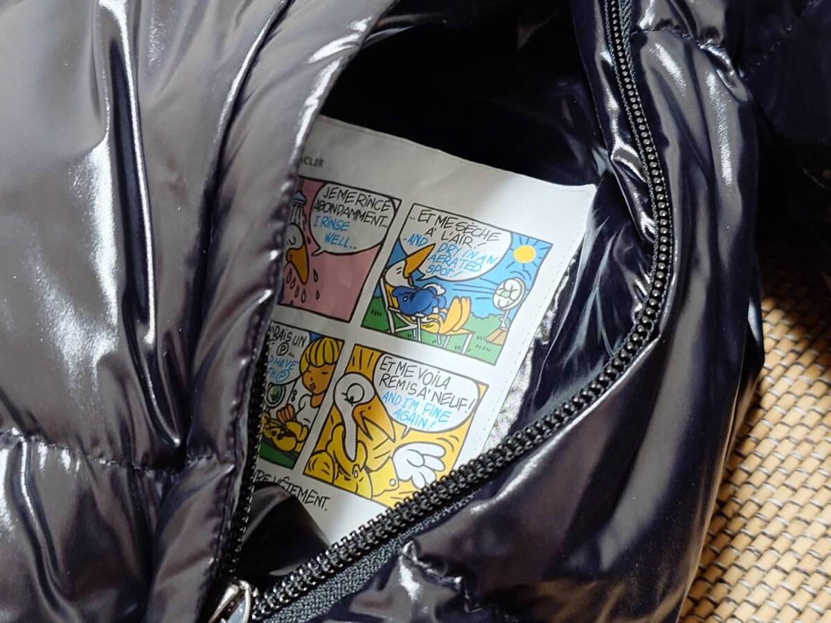 ★新品同様 国内正規品 モンクレール GRANVILLE リバーシブル MA-1 ダウンジャケット Wジップ 黒 サイズ2 （L）★_画像10