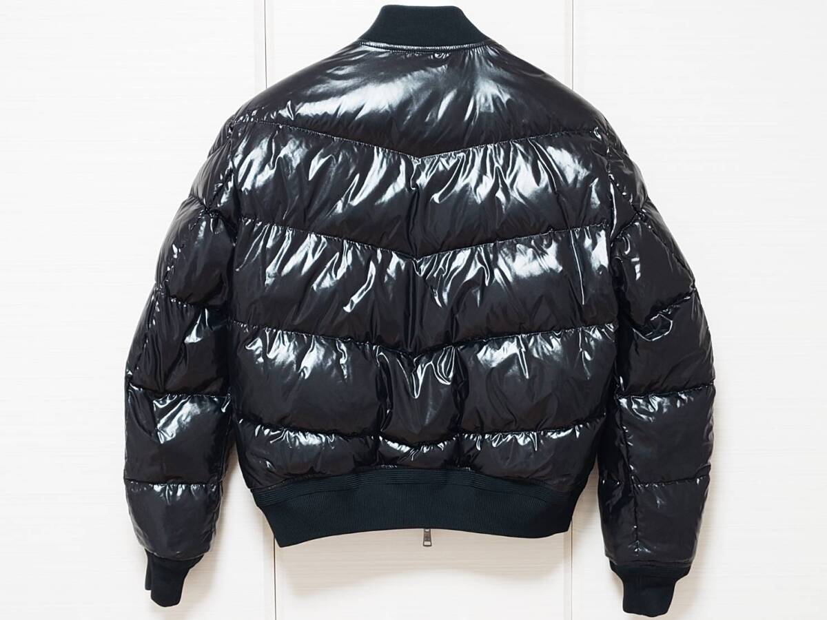 ★新品同様 国内正規品 モンクレール GRANVILLE リバーシブル MA-1 ダウンジャケット Wジップ 黒 サイズ2 （L）★_画像7