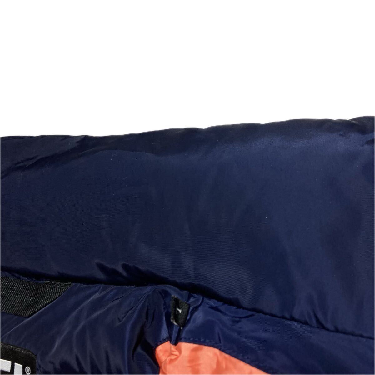 64-1 DIESEL 中綿コート Lサイズ W-RUSSELL-LONG-PAD ディーゼル ネイビーブルー ブラック 切替_画像7