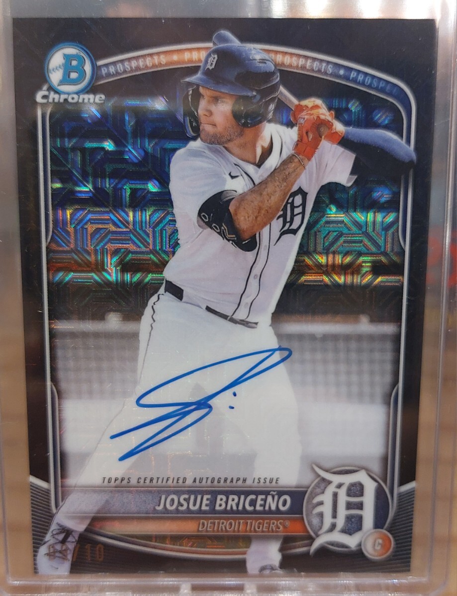 Bowman Chrome mega box JosueBriceo black reflacter autograph