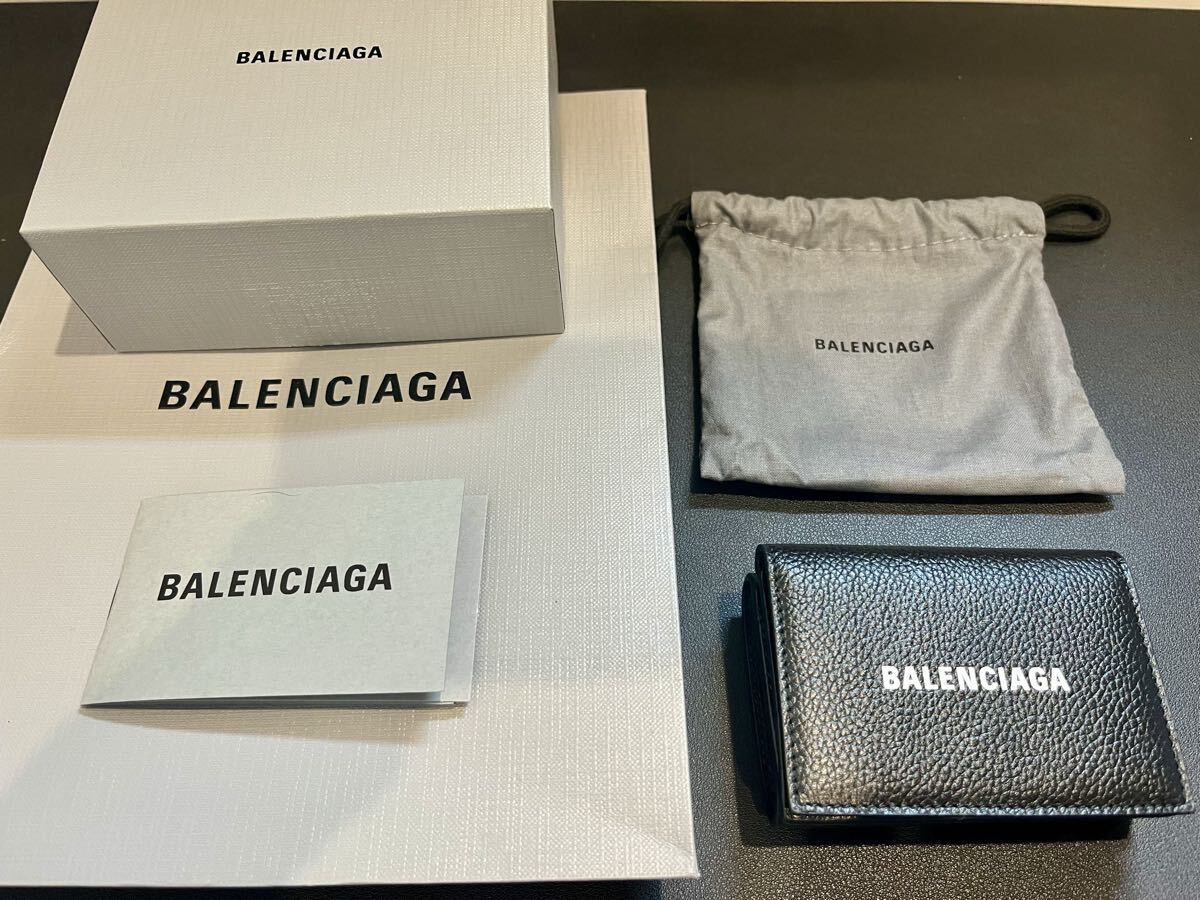 【未使用】BALENCIAGA ／バレンシアガ／三つ折りミニウォレット_画像2