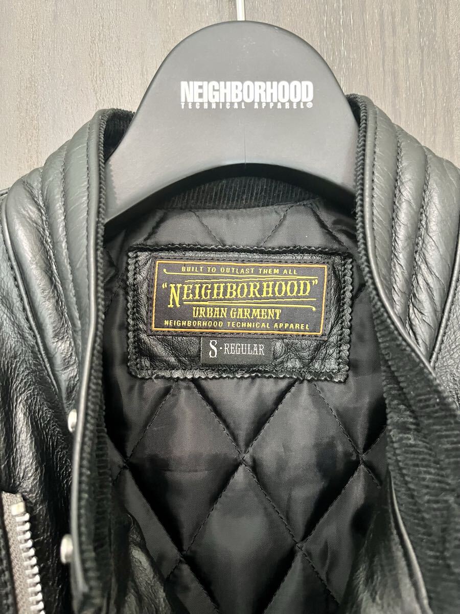 NEIGHBORHOOD/ネイバーフッド/レザーライダースジャケット/Sサイズ _画像4