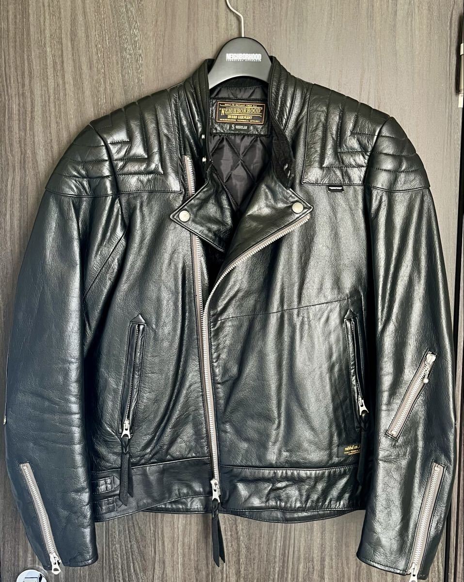 NEIGHBORHOOD/ネイバーフッド/レザーライダースジャケット/Sサイズ _画像3