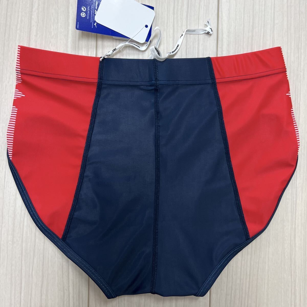 ミズノ　女子陸上ユニフォーム上下セット　3XLサイズ　ホワイト×ネイビー×レッド　新品_画像9