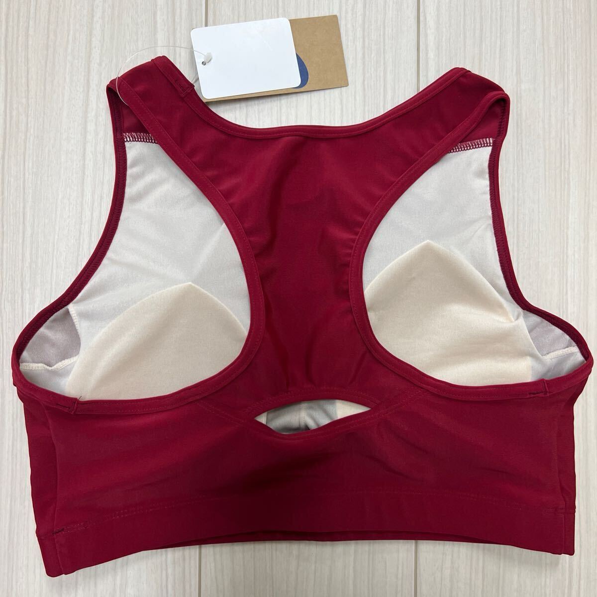 アシックス　女子陸上ユニフォーム上下セット　エンジ×ダークグレー　4XLサイズ　新品_画像6