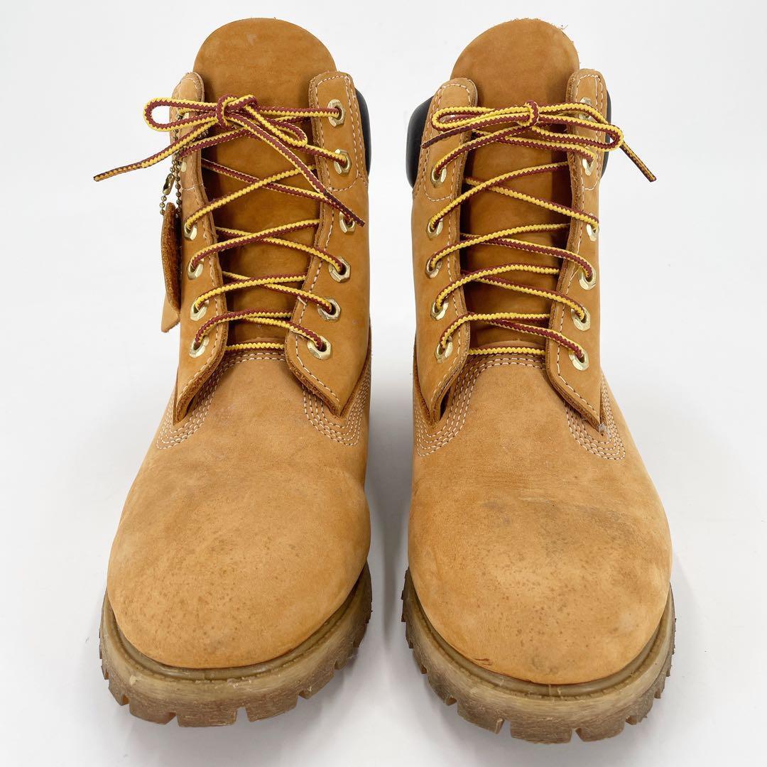良品　Timberland　ティンバーランド〈10361〉６インチ イエローブーツ　レディース　WATERPROOF　レースアップ　ウォータープルーフ_画像2