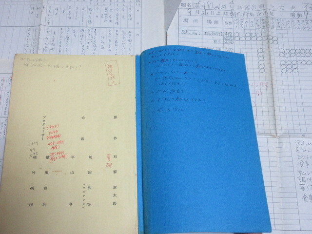 東映不思議コメディー「ロボット8ちゃん」(第4回)フジテレビ 武田一成監督使用台本と資料一括/検;石森章太郎榊原るみ大和屋竺浦沢義雄_画像2