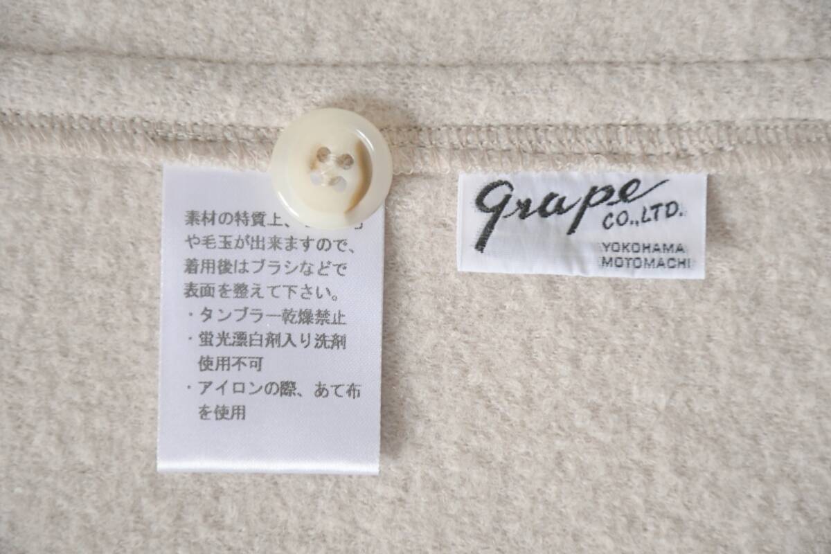 横浜元町 grape:ブークレウール ポンチョ/チュニック/グレープ/美品_画像3