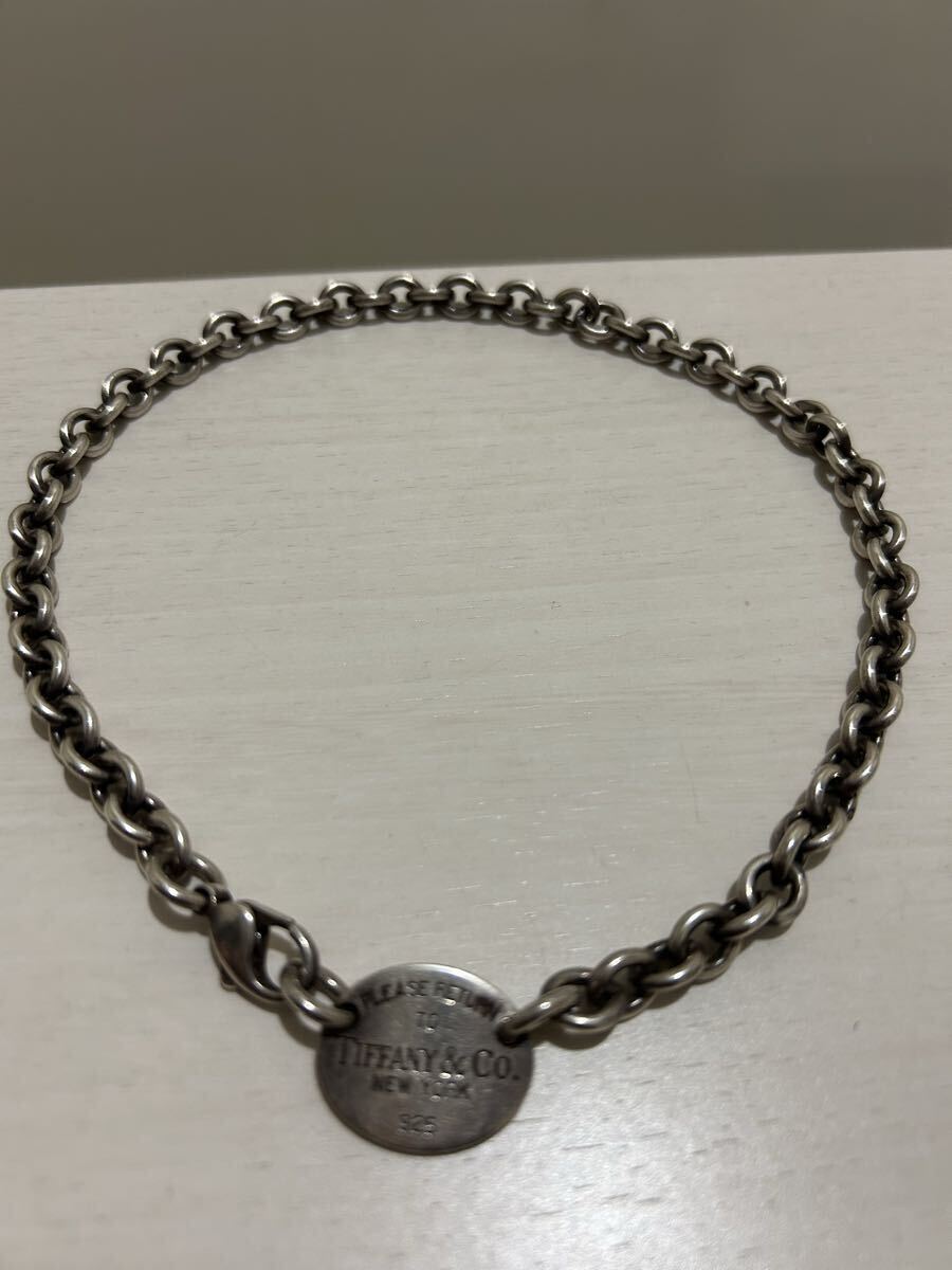 ティファニー リターントゥ ネックレス 925 オーバルタグ Co Tiffany SV925 シルバー_画像1
