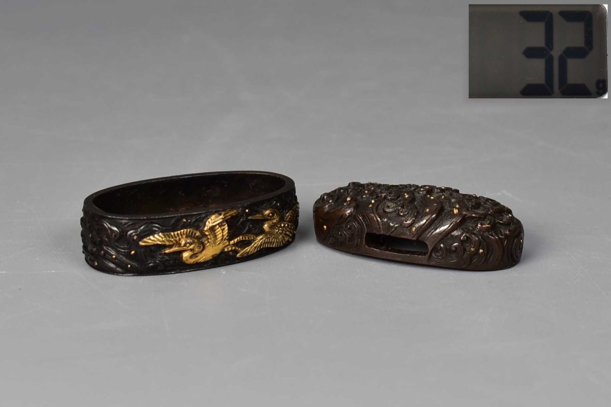 . голова птица волна золотой японский меч принадлежности меч . изобразительное искусство 32g① . голова птица волна золотой японский меч принадлежности меч . изобразительное искусство 32g①