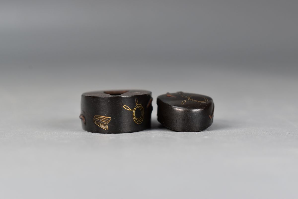 . голова стрела перо золотой нить шт японский меч принадлежности меч . изобразительное искусство 25g④