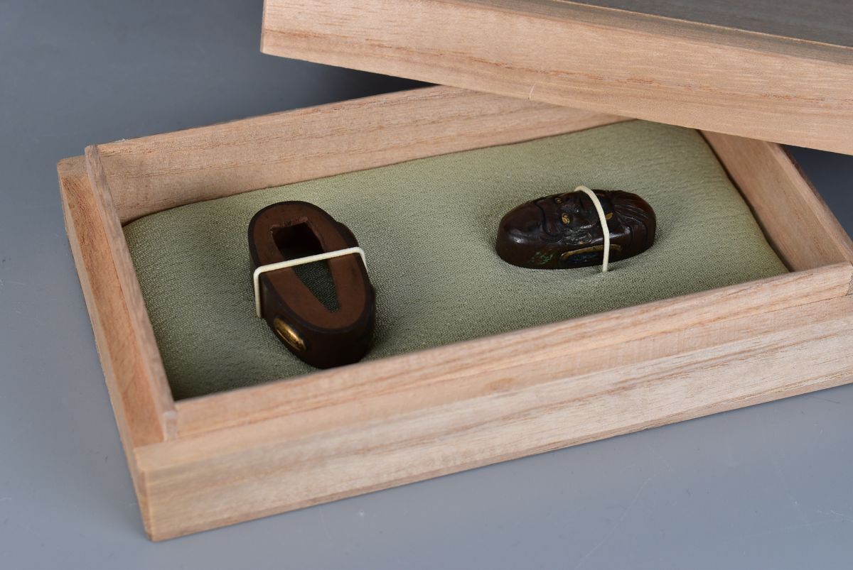 . голова .. Edo времена японский меч принадлежности меч . изобразительное искусство 28g②