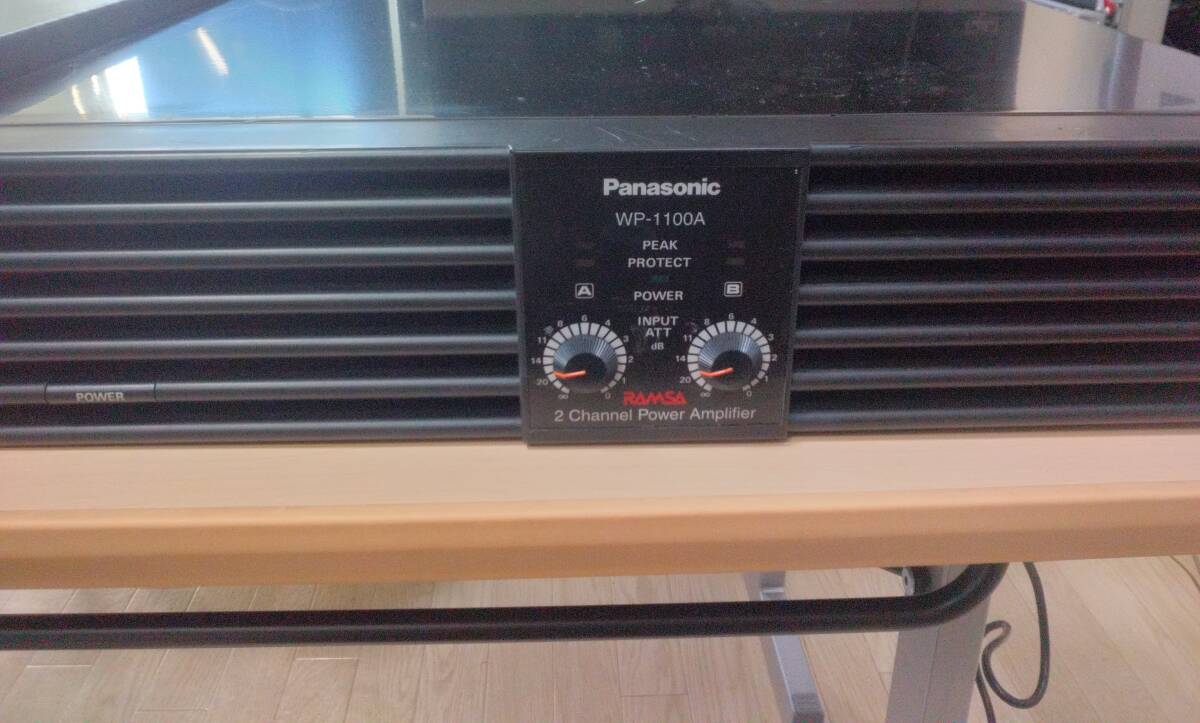 [ работоспособность не проверялась * текущее состояние товар ]Panasonic RAMSA WP-1100A / WP-1200A усилитель мощности 2 шт. комплект для бизнеса звук PA оборудование 