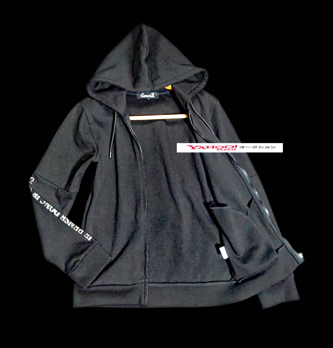 ☆ 美品 CavariA ブラック セットアップ スエットパーカー キャバリア 黒 L_画像5