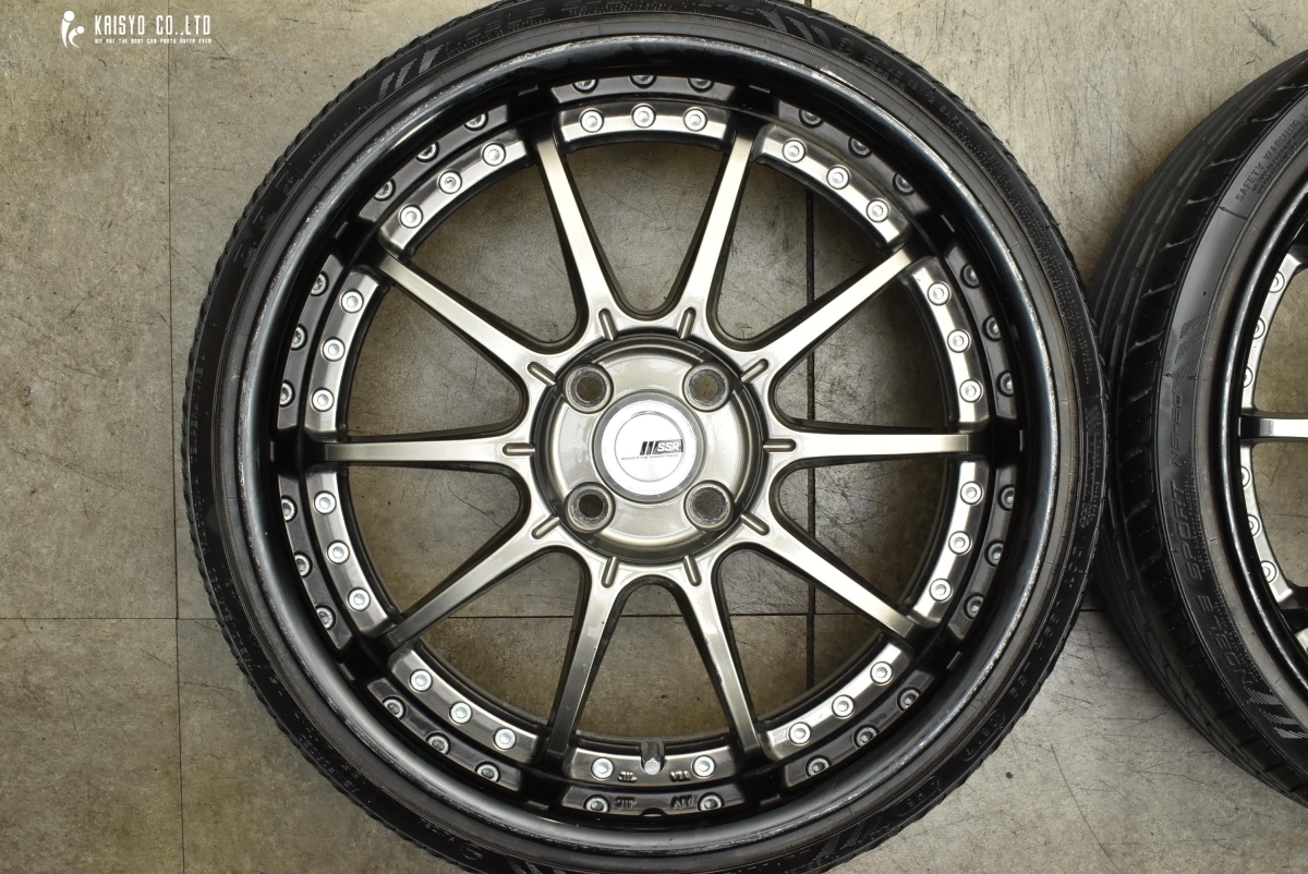 【カスタム用に】SSR Professor SP5R 17in 6.5J +32/+45 PCD100 ナンカン NS-20 165/40R17 N-BOX アルト スペーシア ワゴンR タント_画像3