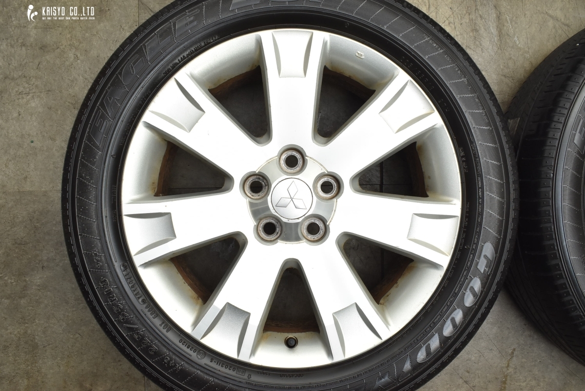 【大特価商品】ミツビシ デリカD：5 純正 18in 7J +38 PCD114.3 グッドイヤー イーグル LS2 225/55R18 アウトランダー エクリプスクロス_画像3