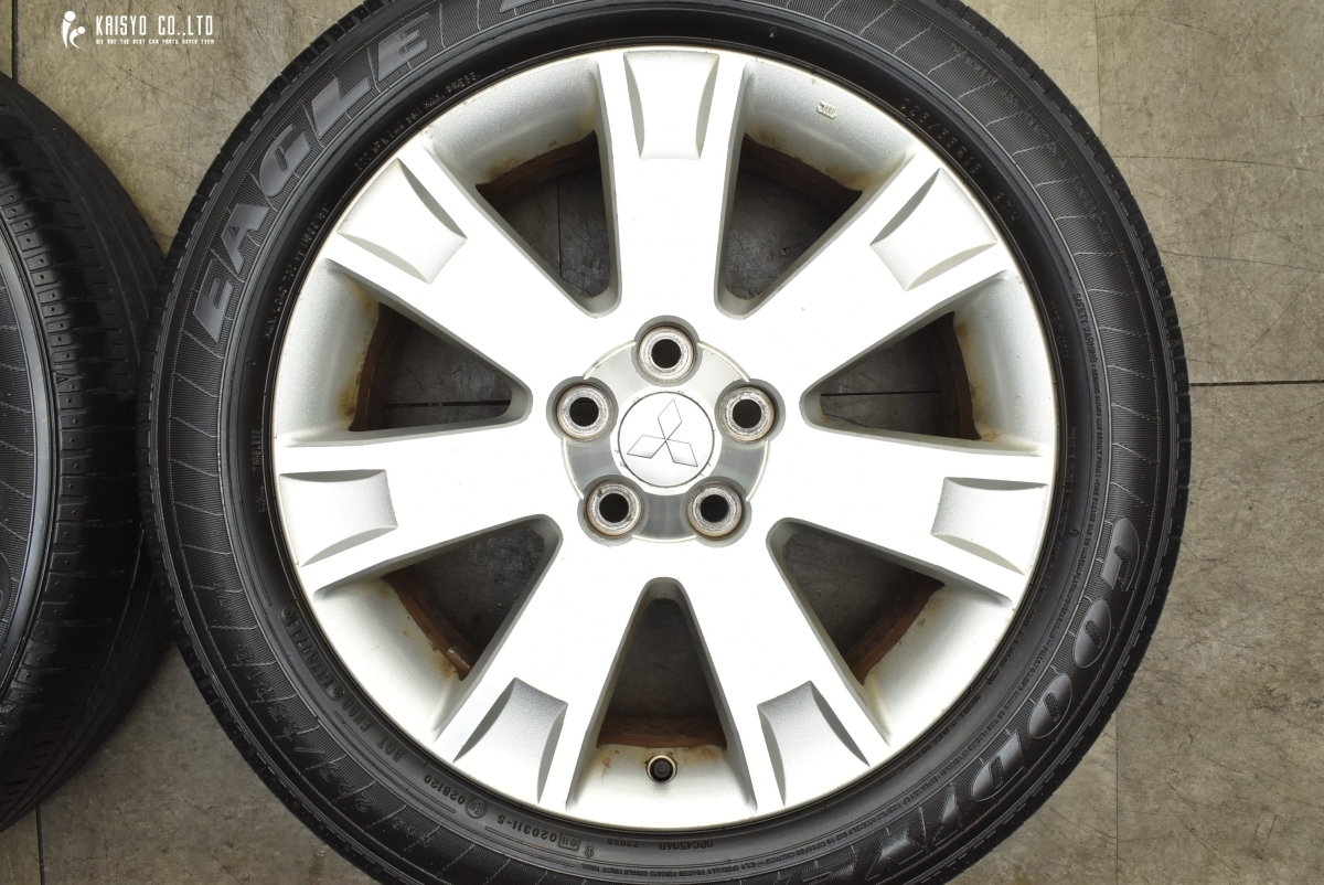 【大特価商品】ミツビシ デリカD：5 純正 18in 7J +38 PCD114.3 グッドイヤー イーグル LS2 225/55R18 アウトランダー エクリプスクロス_画像4