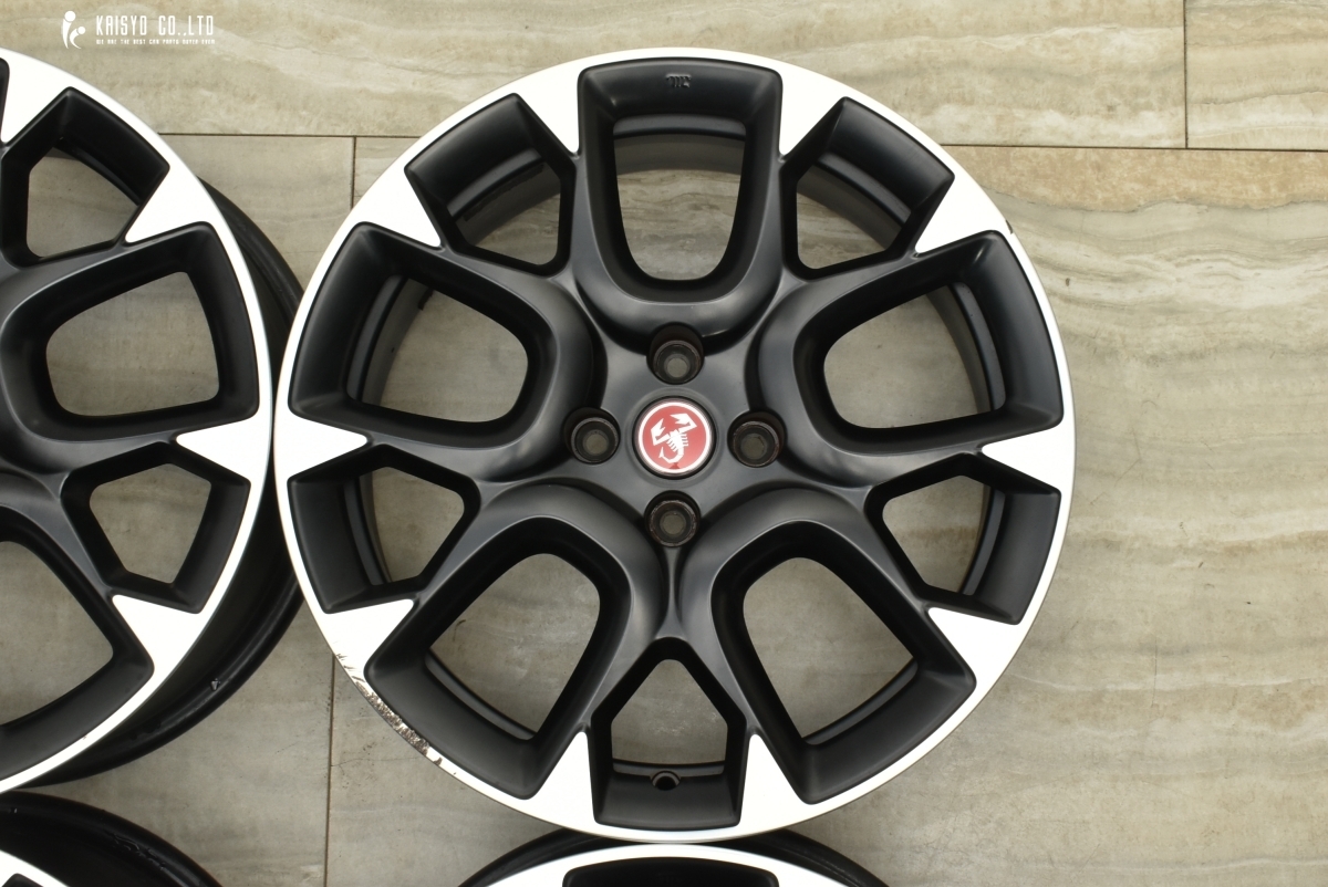 【正規品】アバルト 595 コンペティツィオーネ 純正 17in 7J +38 PCD98 4本セット 品番:52015750 フィアット 500 流用 交換用 即納可能_画像6