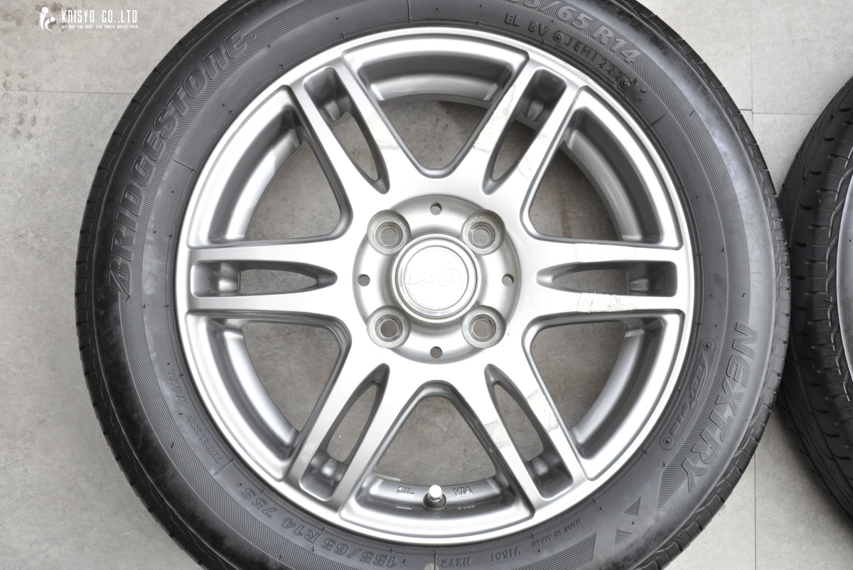 【交換用に】LAYCEA 14in 4.5J +45 ネクストリー 155/65R14 N-BOX N-ONE モコ デイズ ワゴンR アルト スペーシア タント ムーブ ウェイク_画像3
