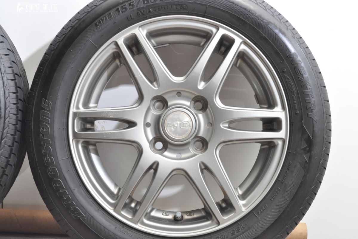 【交換用に】LAYCEA 14in 4.5J +45 ネクストリー 155/65R14 N-BOX N-ONE モコ デイズ ワゴンR アルト スペーシア タント ムーブ ウェイク_画像6