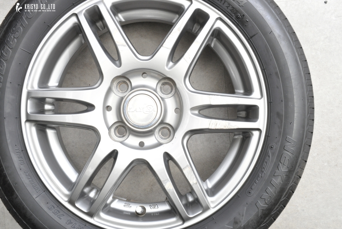【交換用に】LAYCEA 14in 4.5J +45 ネクストリー 155/65R14 N-BOX N-ONE モコ デイズ ワゴンR アルト スペーシア タント ムーブ ウェイク_画像8