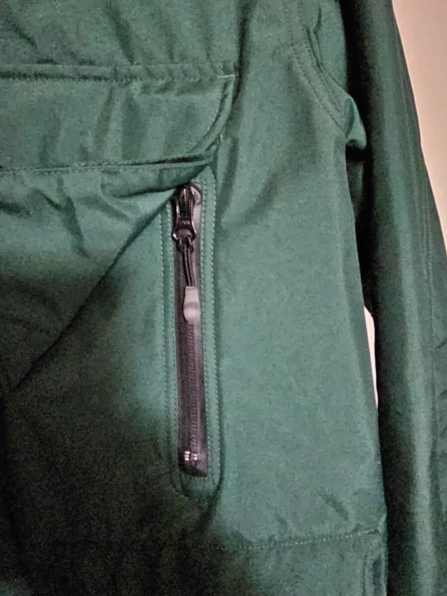 送料無料 FTC マウンテンパーカー S フーデッド ジャケット ブルゾン 緑 グリーン × オレンジ × 黒 ブラック_画像5