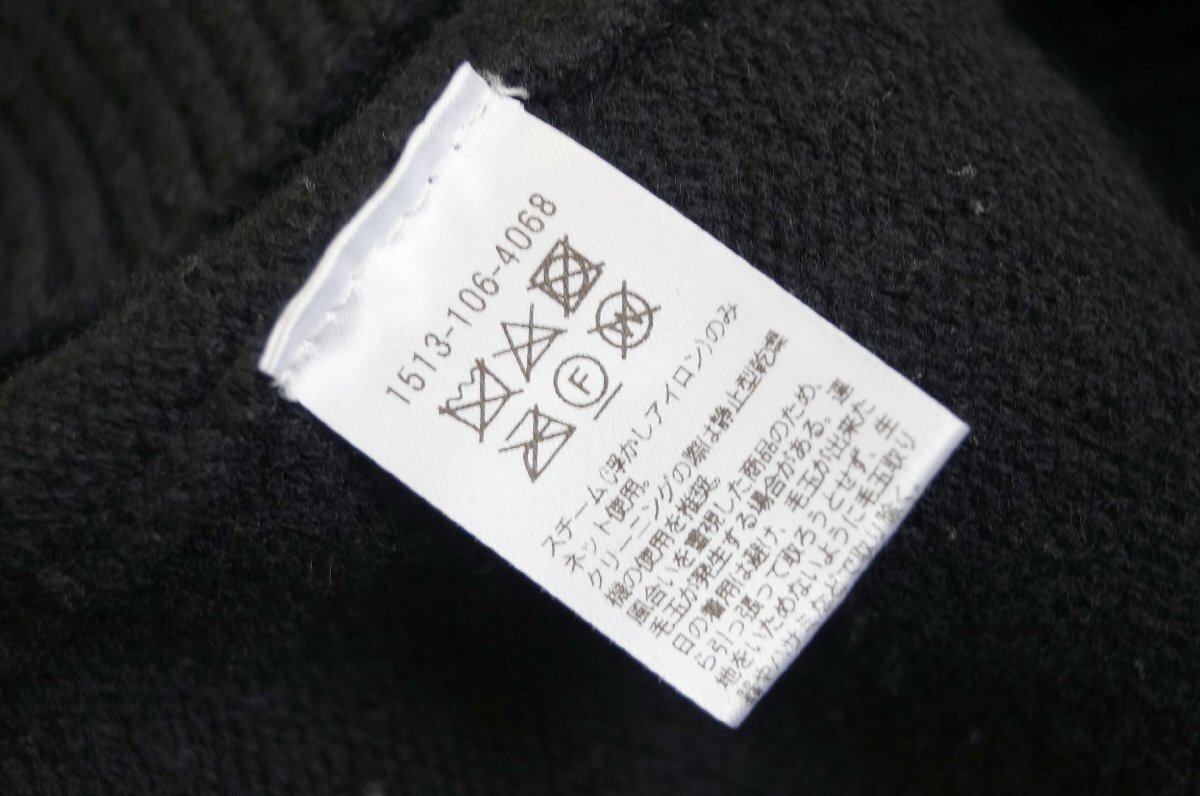 ★ ユナイテッドアローズ *秋冬 カシミヤ混ウール バイアスタートルネックニット　/黒 /定価\19,800*　古着のgplus広島　2511t1　_画像9