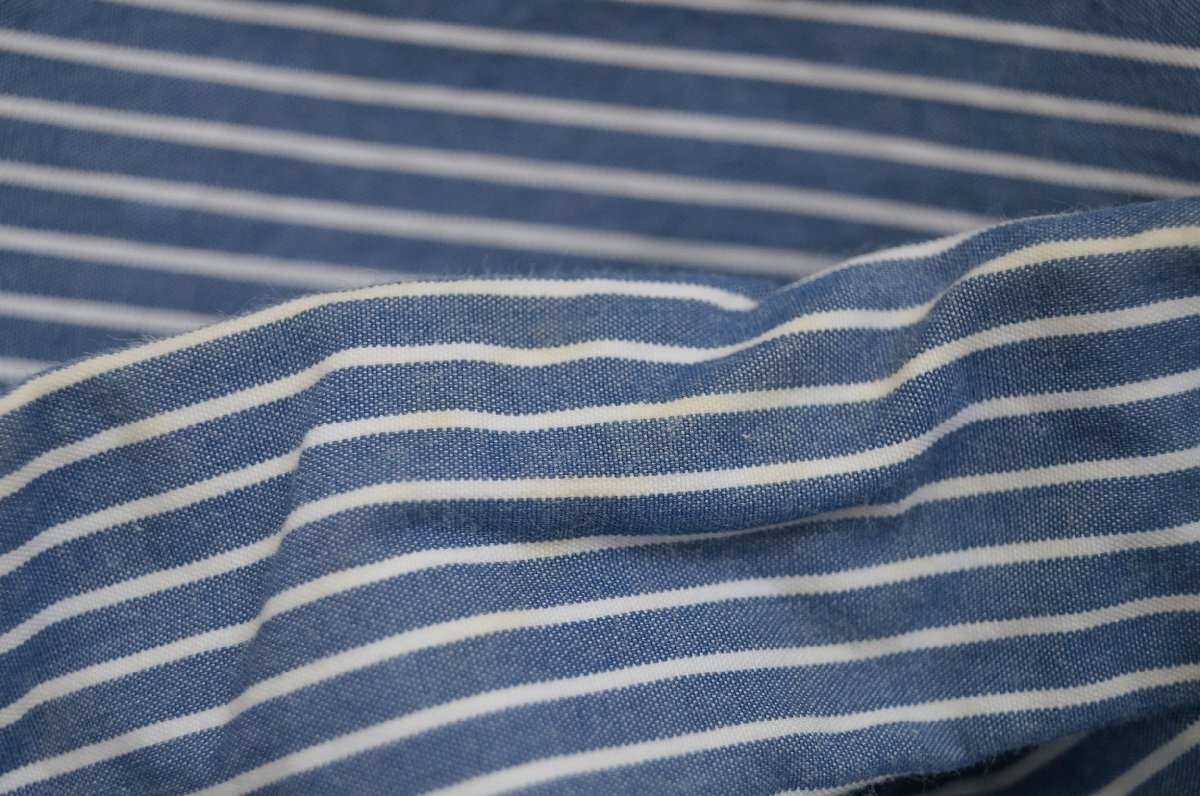 ★送料無料!! nisica (ニシカ) *ナチュラルコットン ボーダーシャツ チュニック/ ブルー /1* 古着のgplus広島 2511t3_画像10