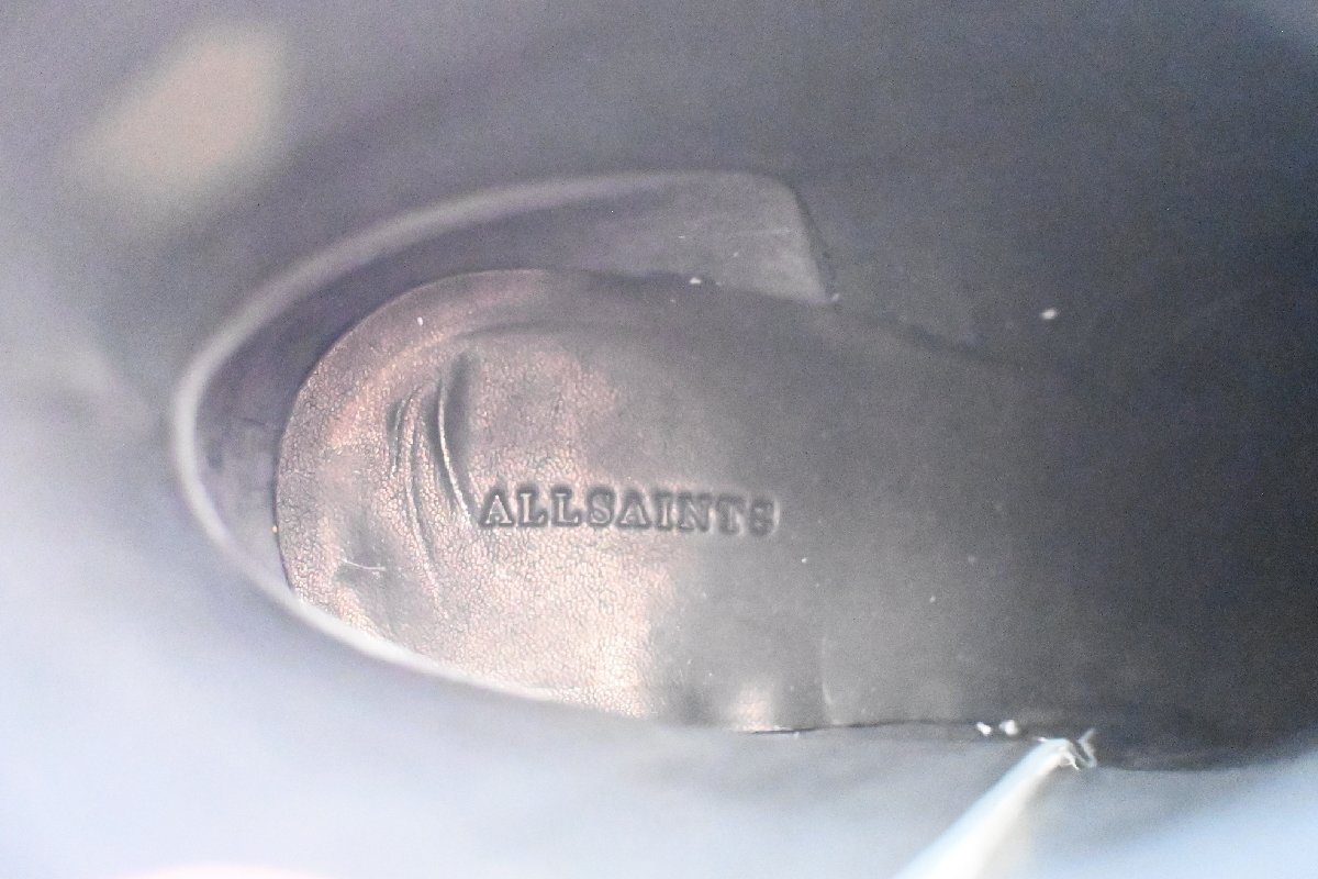 ★オールセインツ　*レザー　サイドジップ　ショートブーツ/size;40　白*　古着のgplus広島　2511r2_画像7