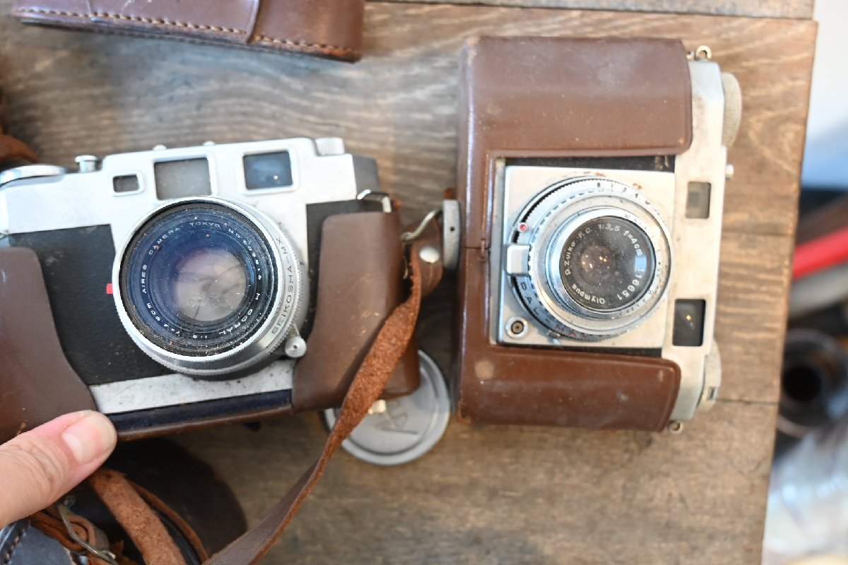 ○【まとめ売り】戦前~昭和中期 フォールディングカメラ/レンジファインダー 大量9台セット ジャンク品 古道具のgplus広島2511k_画像5