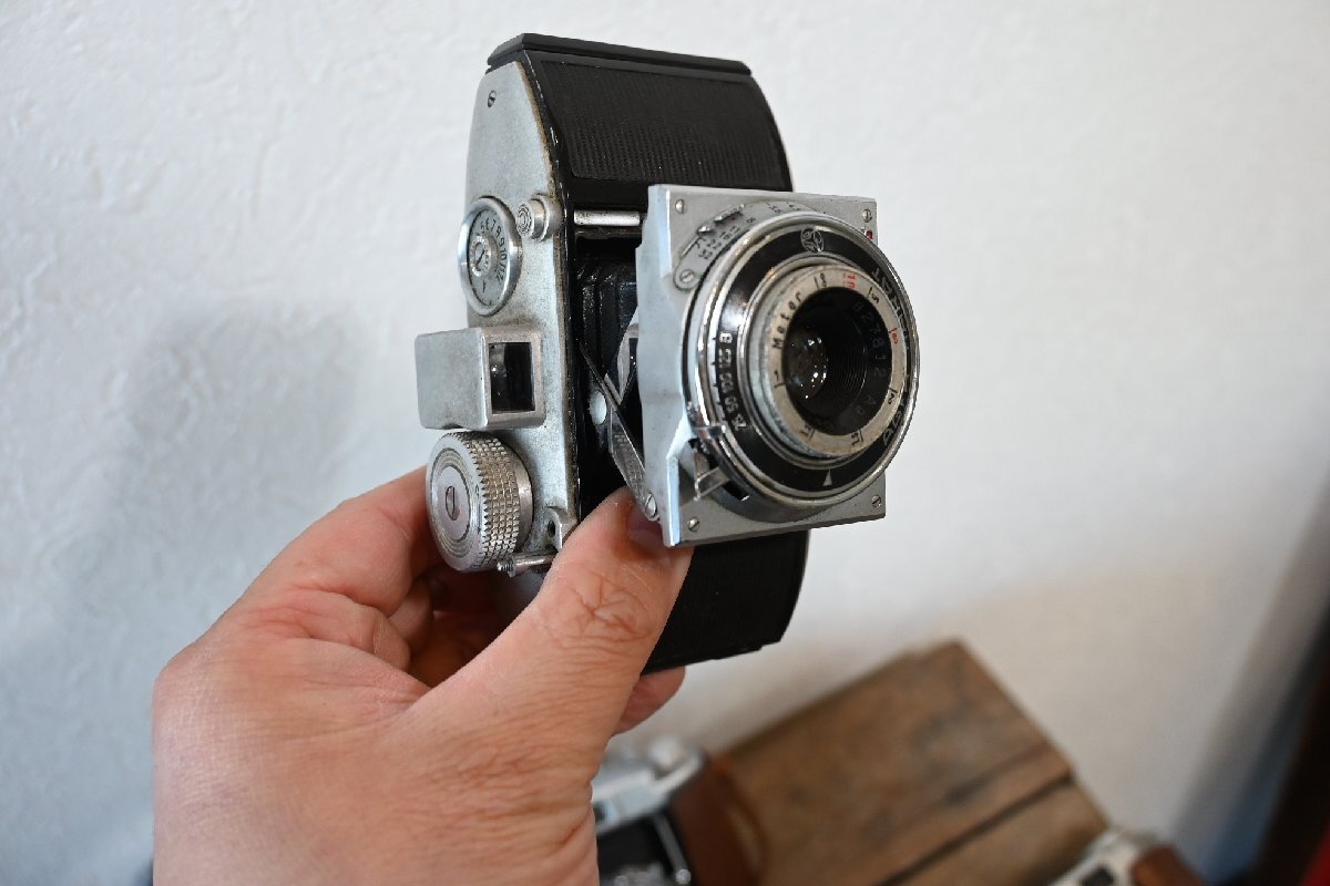 ○【まとめ売り】戦前~昭和中期 フォールディングカメラ/レンジファインダー 大量9台セット ジャンク品 古道具のgplus広島2511k_画像6