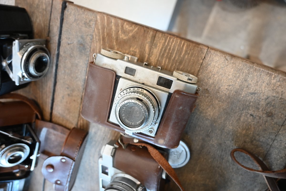 ○【まとめ売り】戦前~昭和中期 フォールディングカメラ/レンジファインダー 大量9台セット ジャンク品 古道具のgplus広島2511k_画像8