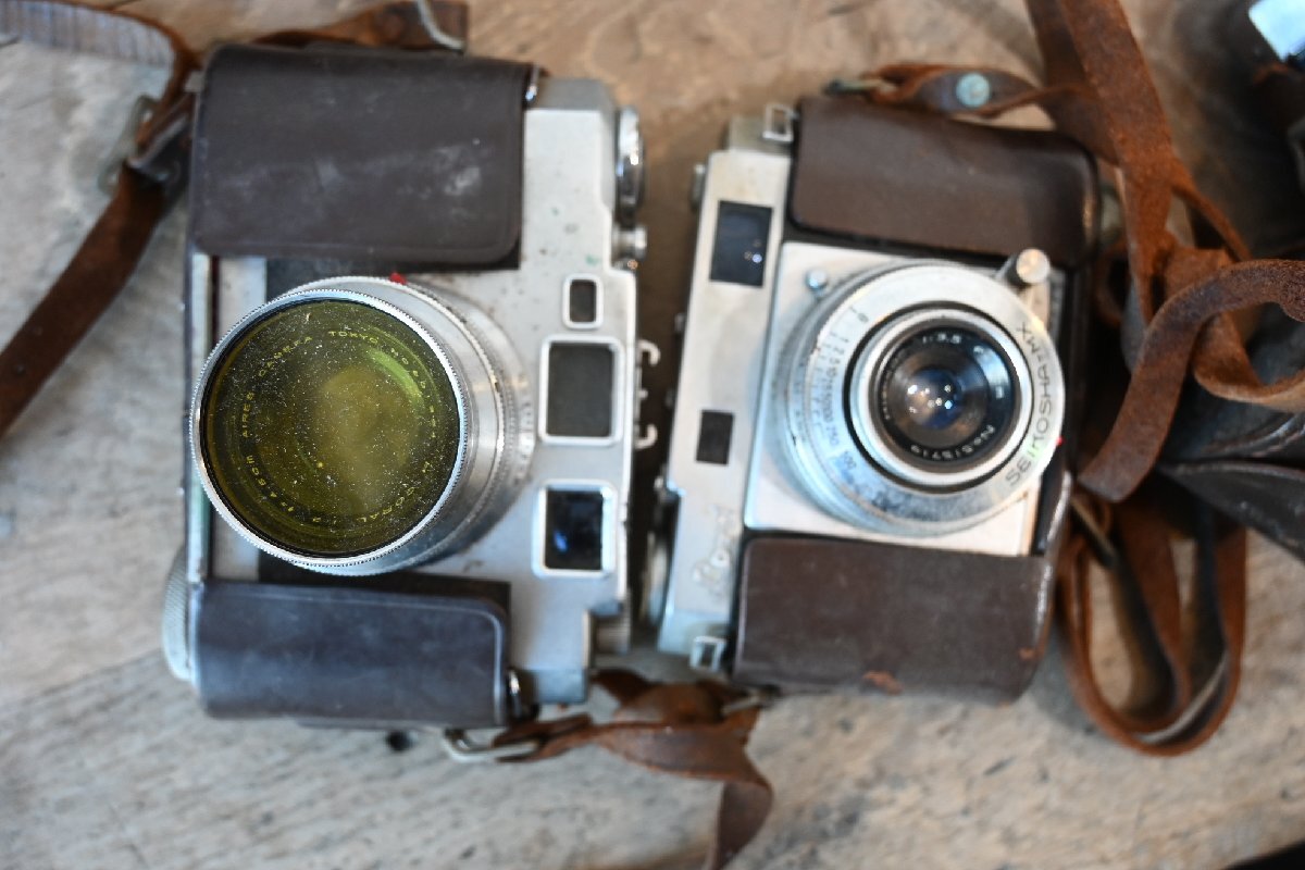 ○【まとめ売り】戦前~昭和中期 フォールディングカメラ/レンジファインダー 大量9台セット ジャンク品 古道具のgplus広島2511k_画像7