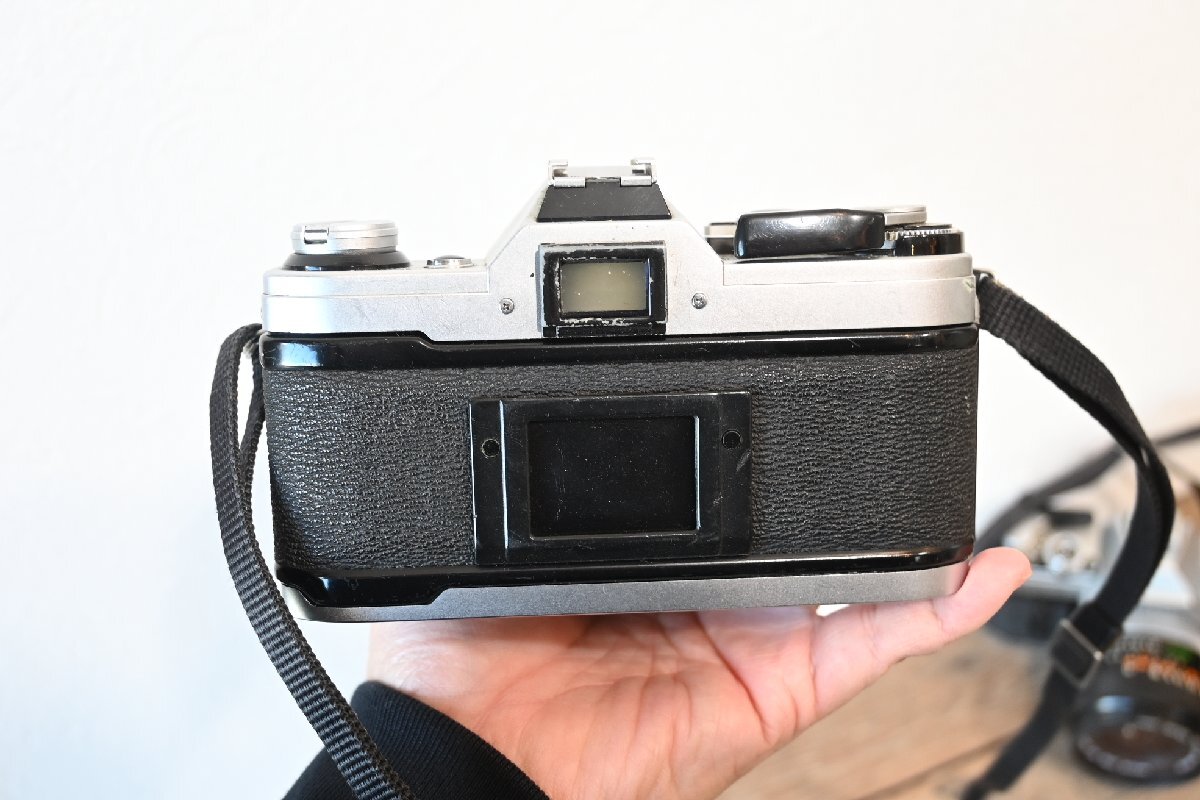 ○CANON/キヤノンAE-1 一眼レフカメラ 2台まとめて データバックA付 28mmf2.8 古道具のgplus広島 2511k_画像5