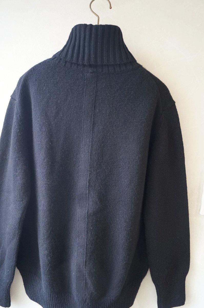 ★ ユナイテッドアローズ *秋冬 カシミヤ混ウール バイアスタートルネックニット　/黒 /定価\19,800*　古着のgplus広島　2511t1　_画像5