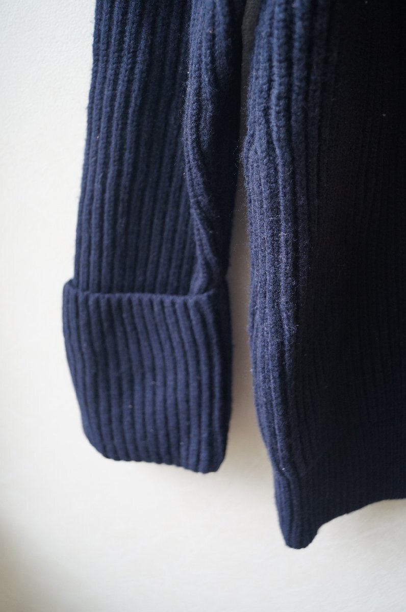★ユナイテッドアローズ *秋冬ざっくり アゼ編ビッグタートルニット ネイビー/定価\18,360*　古着のgplus広島　2511t3_画像7