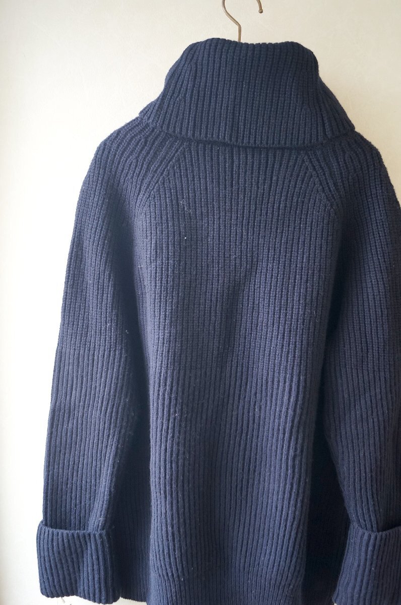 ★ユナイテッドアローズ *秋冬ざっくり アゼ編ビッグタートルニット ネイビー/定価\18,360*　古着のgplus広島　2511t3_画像5