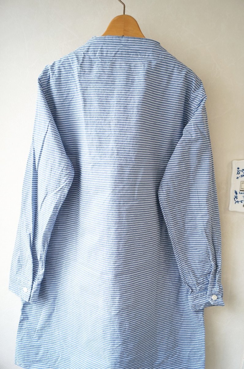 ★送料無料!! nisica (ニシカ) *ナチュラルコットン ボーダーシャツ チュニック/ ブルー /1* 古着のgplus広島 2511t3_画像5
