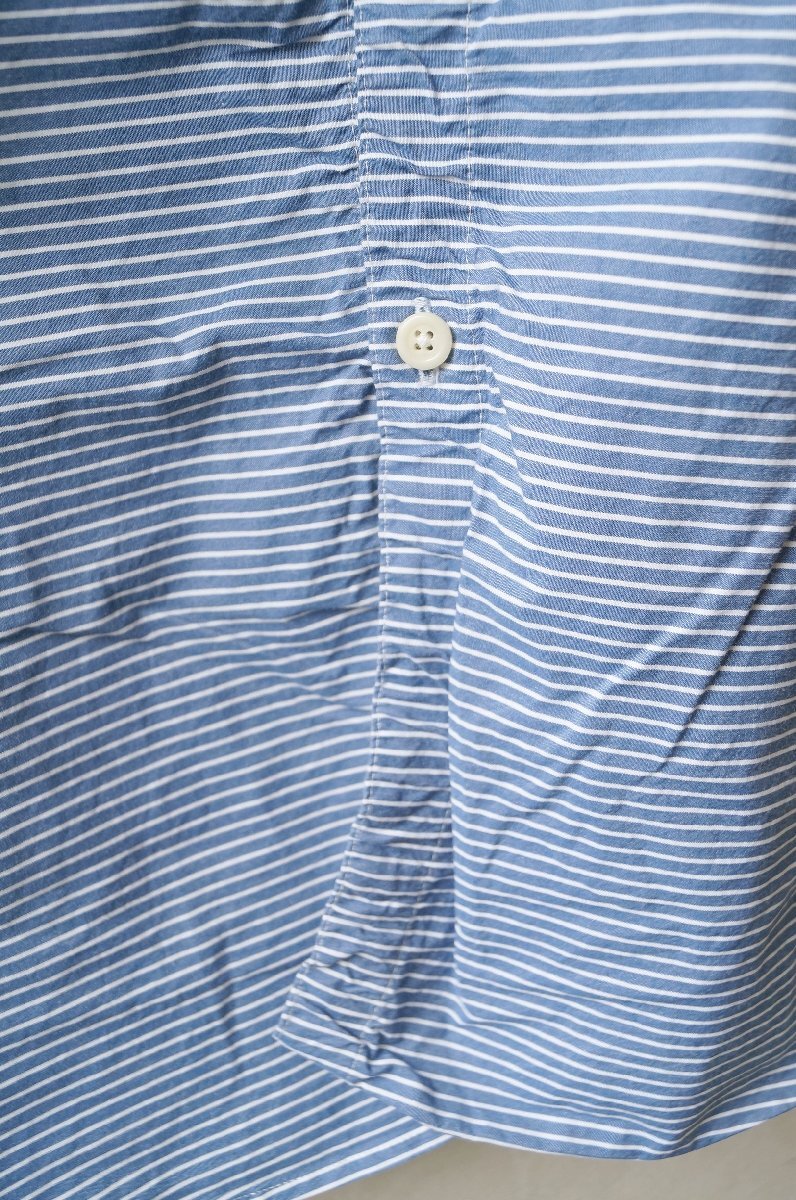 ★送料無料!! nisica (ニシカ) *ナチュラルコットン ボーダーシャツ チュニック/ ブルー /1* 古着のgplus広島 2511t3_画像8
