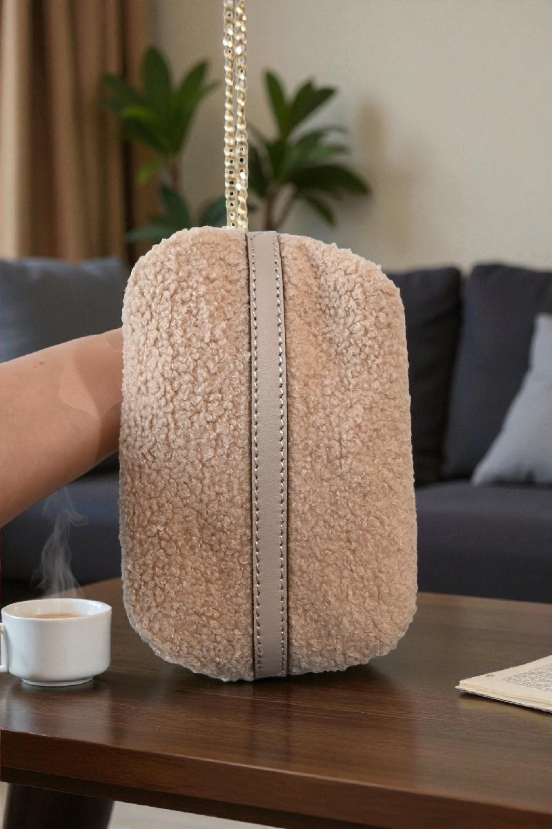 ★タグ有　未使用　2022年　LORISTELLA/AP STUDIO *ボアチェーン2wayバッグ　ベージュ//定価￥16.500*　古着のgplus広島　2511r3_画像9