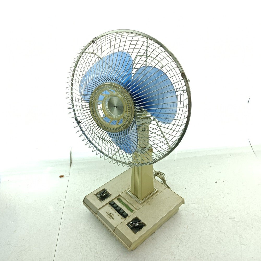  редкий NEC New Japan электрический retro вентилятор стандарт сиденье ..NF-30TL голубой 3 крыльев корень диаметр 30cm Showa Retro античный подлинная вещь Junk б/у 