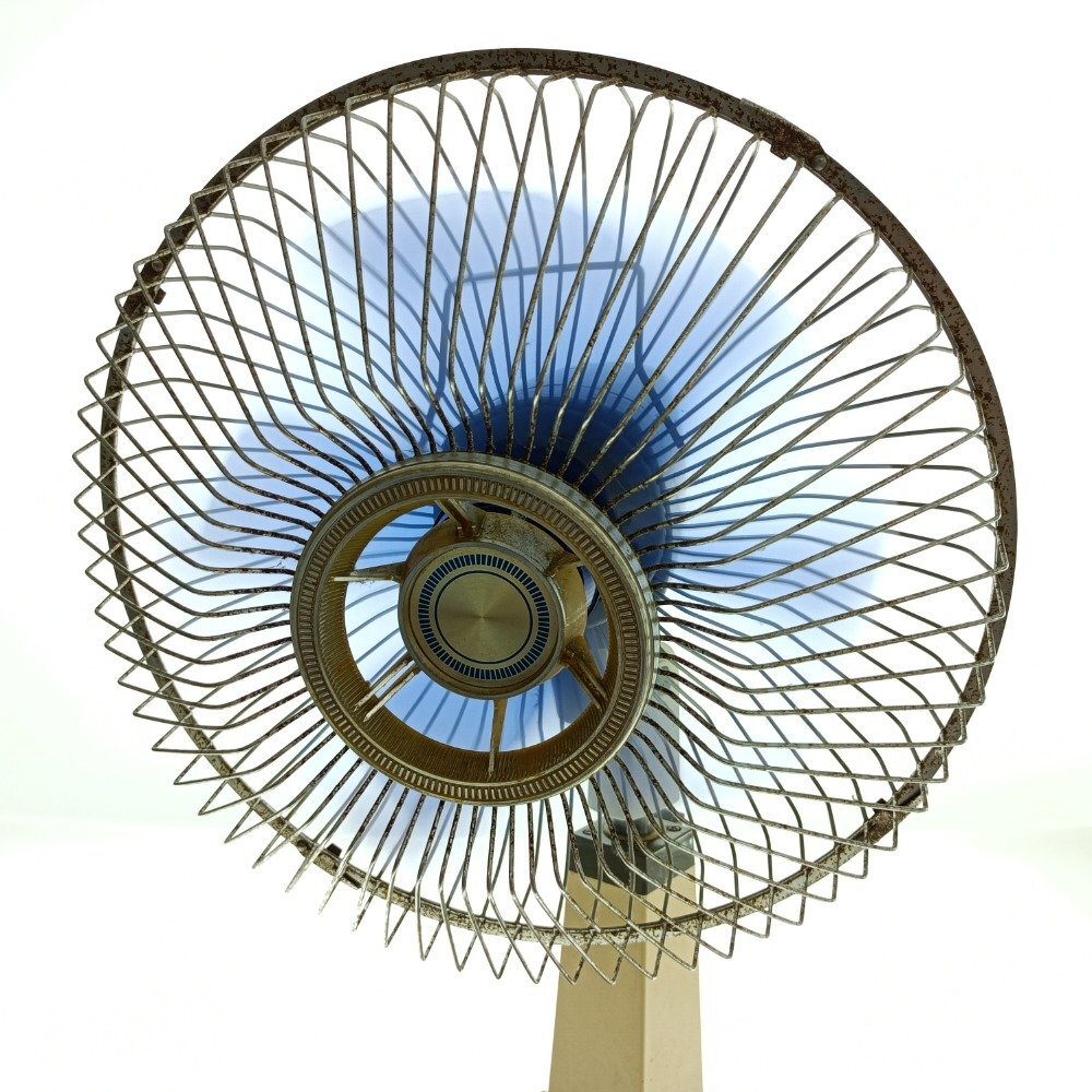 Brother Brother промышленность retro вентилятор Deluxe Fan F30-282 синий 3 крыльев корень 30cm Showa античный Vintage подлинная вещь Junk б/у 