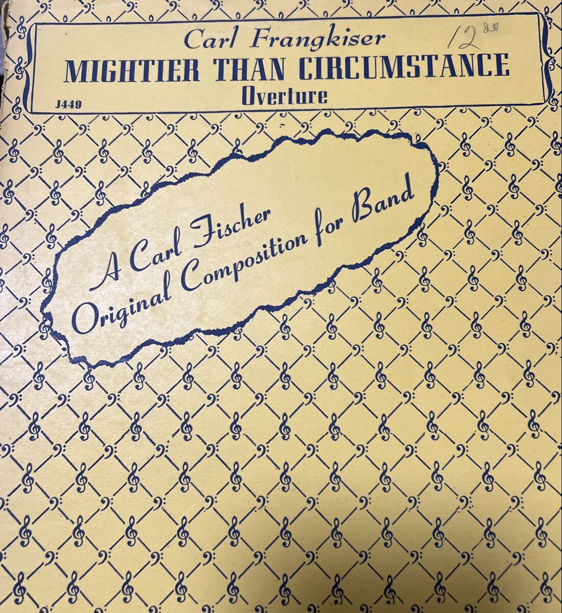 絶版　フランカイザー　序曲「逆境より強し」　スコアなし_画像1
