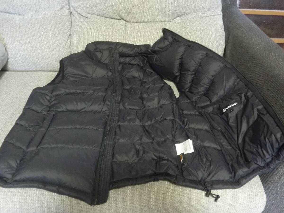 ★☆ 【未使用】レクサス LEXUS ライトダウンベスト　ブラック　メンズLサイズ　 ☆★_画像5